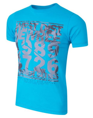 T-shirt Koszulka Koszulki Męskie KM05 r 6XL turkus