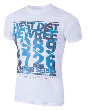 T-shirt Koszulka Koszulki Męskie KM05 r 4XL biały