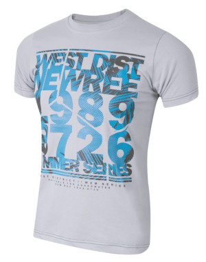 T-shirt Koszulka Koszulki Męskie KM05 r M popiel
