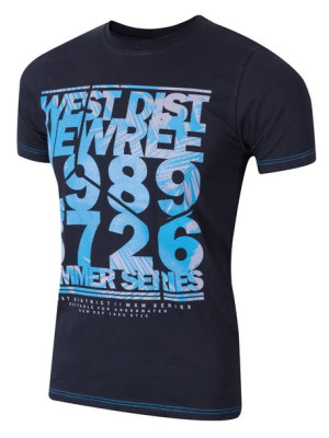 T-shirt Koszulka Koszulki Męskie KM05 r M czarny
