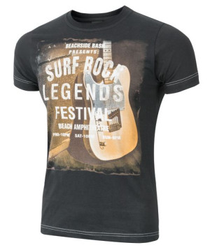 T-shirt Koszulka Koszulki Męskie SURF r 6XL czarny