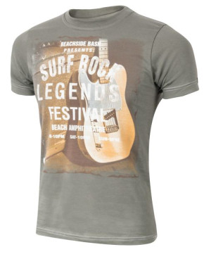 T-shirt Koszulka Koszulki Męskie SURF r S oliwka