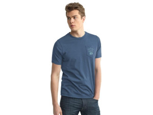 T-shirt Koszulka Męska Koszulki 67306 granat r 4XL