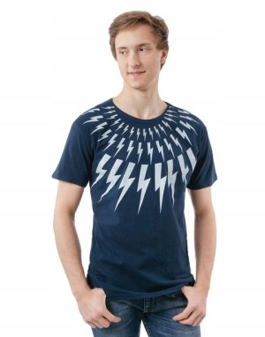 T-shirt Koszulka Podkoszulek Męski KM06 XXL granat