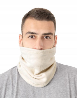 Polarowa Czapka Szalik Komin 5w1 r S/M ecru