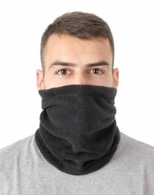 Polarowa Czapka Szalik Komin 5w1 r S/M czarny