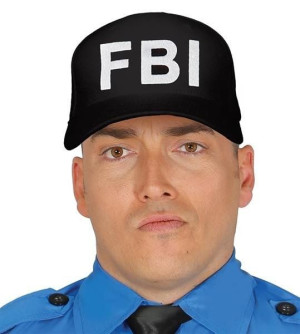 Czapka Z Daszkiem Czarna Policjant Fbi