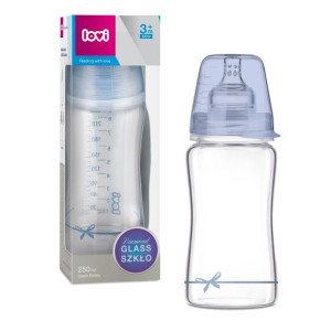 Butelka szklana Diamond Glass 250 ml Baby Shower Boy Lovi