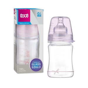 Butelka szklana Diamond Glass 150 ml Baby Shower Girl Lovi