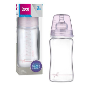Butelka szklana Diamond Glass 250 ml Baby Shower Girl Lovi