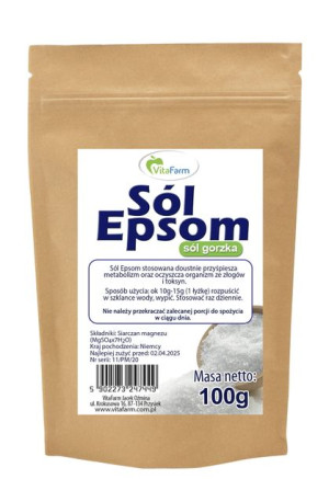Sól epsom (siarczan magnezu) 100g
