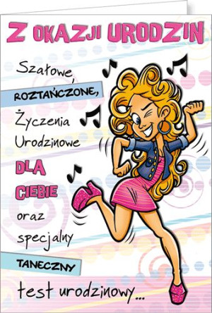 Kartka urodzinowa Comic 12