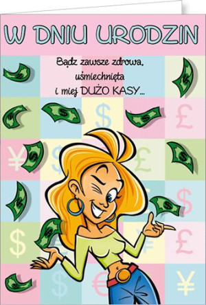 Kartka urodzinowa Comic 18