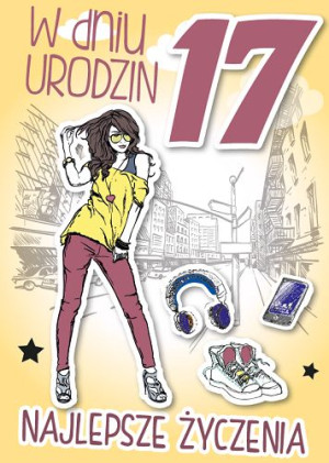 Kartka na 17 urodziny GM499