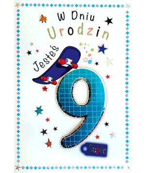 Kartka na 9 urodziny M 524