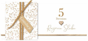 5 Rocznica ślubu drewniana KPAS 55