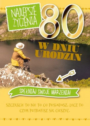 Kartka na 80-te urodziny GM 658