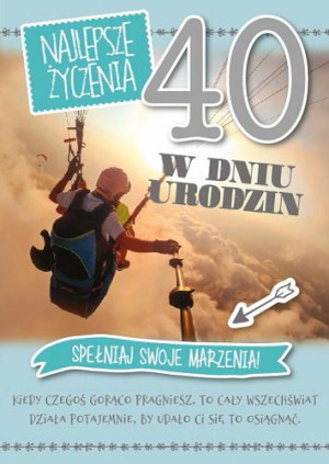 Kartka na 40-te urodziny GM 649