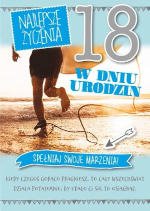Kartka na 18-tkę dla chłopaka GM643