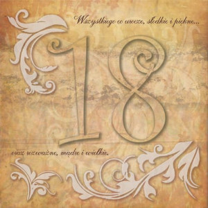 Kartka na 18-tkę składana P23 32