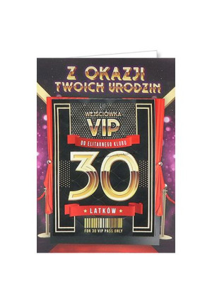 kartka na 30 urodziny dla koleżanki VIP 4