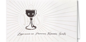 Zaproszenie komunijne zestaw 10 szt  JM 5514A
