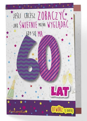 Kartka na 60 urodziny zabawna PCDK 489