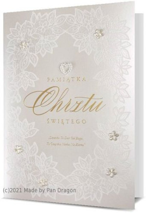 Elegancka Kartka na Chrzest Św. HM200-1816