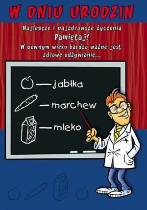 Kartka urodzinowa wesoła Comic 2