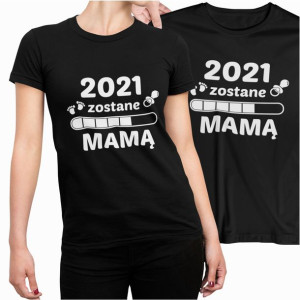 KOSZULKA NA DZIEŃ MAMY PREZENT  DLA MAMY TSHIRT XXL  zostanę mamą czarna