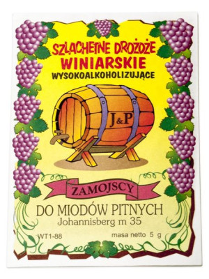 Drożdże Winiarskie Miód Pitny Do 17% Zamojscy