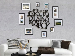 decolicious-pl piękna konturowa MAPA 3D - POLSKA