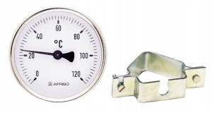 Termometr Tarczowy Przylgowy 63mm 0-120c Afriso