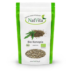 Konopia BIO ziarna niełuskane 600g NatVita