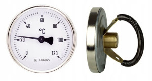 Termometr Tarczowy Przylgowy 63mm 0-120c Afriso