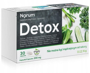Narum Narine Detox 200 mg Probiotyk, 30 kapsułek