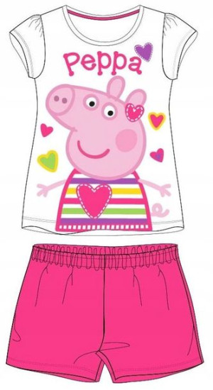 Piżama Dziewczęca Świnka Peppa Kr Rękaw 116