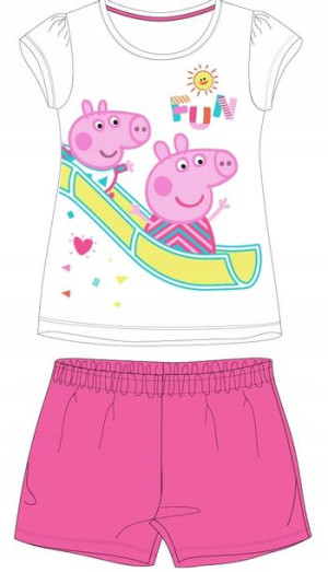 Piżama Dziewczęca Świnka Peppa Kr Rękaw 116