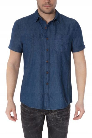 Koszula Męska Kr. Rękaw Jeans Urban Casual - S