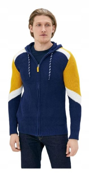 Bluza Męska Sweter Kaptur Urban Sublevel - L