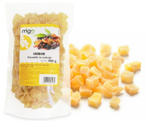 Imbir KANDYZOWANY w cukrze KOSTKA 500g - MIGOgroup