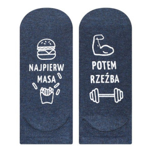 Stopki męskie SOXO życiowe instrukcje "Najpierw masa..." - 40–45