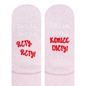 Skarpety SOXO życiowe instrukcje BN - święta - 35–40