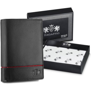 Portfel męski ZG-N4-F5 RFID BLACK-RED