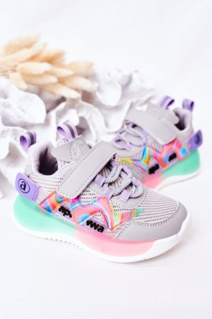 Dziecięce Sportowe Buty Sneakersy Szare Jump Jump