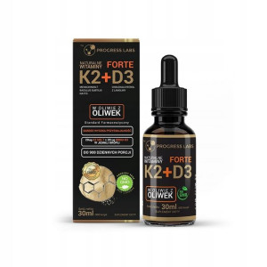 Naturalna Witamina K2 MK7+D3 Forte 900 Kropli 30ml