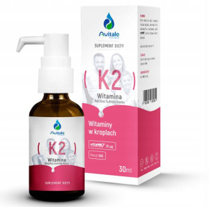 Witamina K2 mk7 +E 600x20g krople VitaMk7 AVITALE