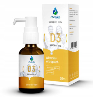 Witamina Naturalna D3 z Lanoliny Krople Avitale