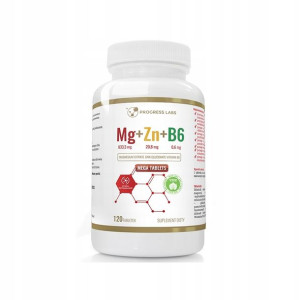 Zma Magnez+cynk+b6- Mega Dawka Cytrynian 120 Tab