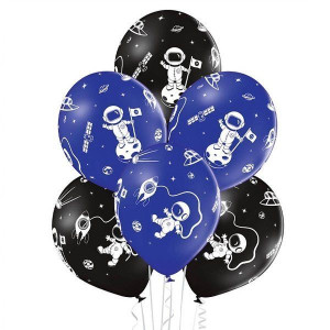 Balony Kosmonauta 30cm 6 sztuk 5000644